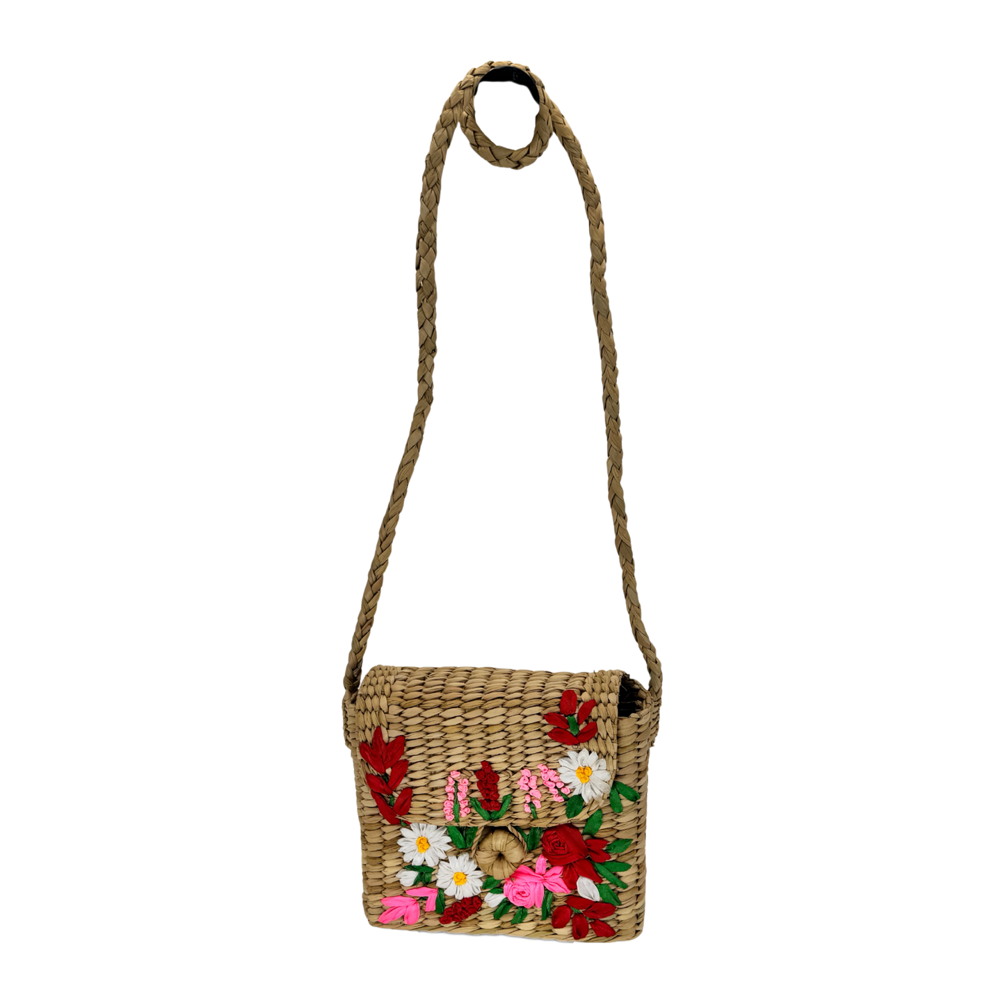 The Red Rose Satchel | Kauna Grass Satchel