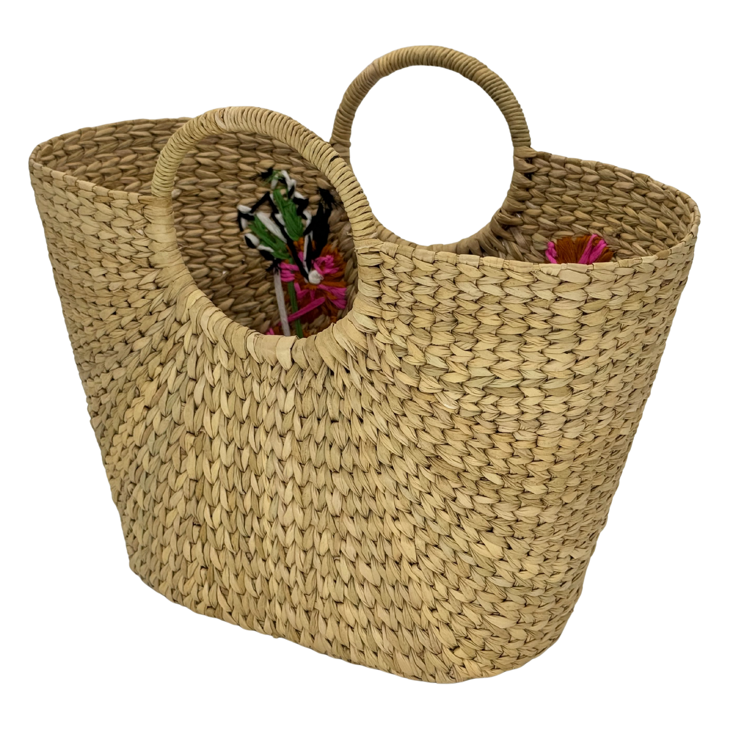 The Ochre Pink Flower Garden | Kauna Grass Large Bag