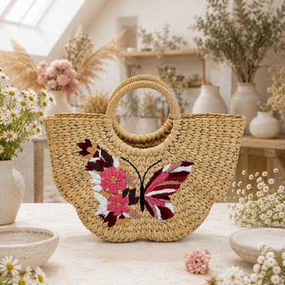The Butterfly Garden | Kauna Grass Butterfly Bag