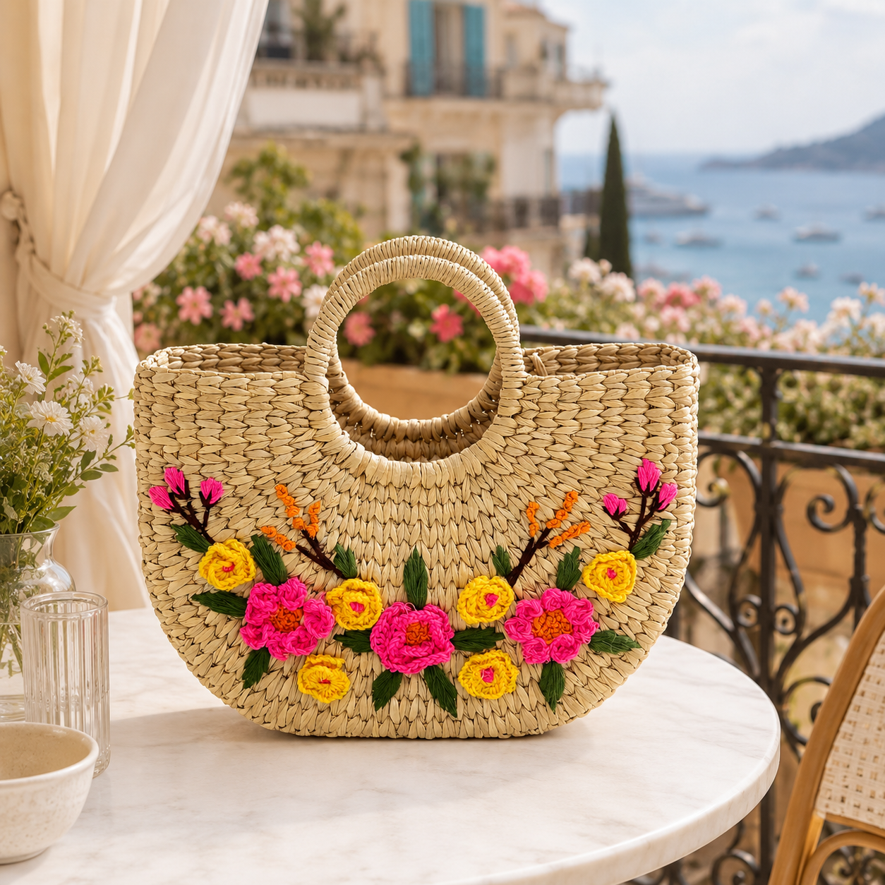 The Rose Garden | Kauna Grass U-Bag