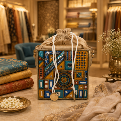 The Mosaic Tales | Lippan Art Potli Bag