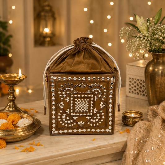 The Mirror Maze Potli | Lippan Art Potli Bag