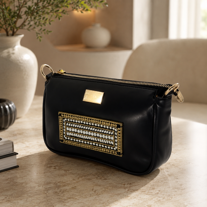 The Midnight Medallion Lippan Clutch | Artisan Clutch Bag
