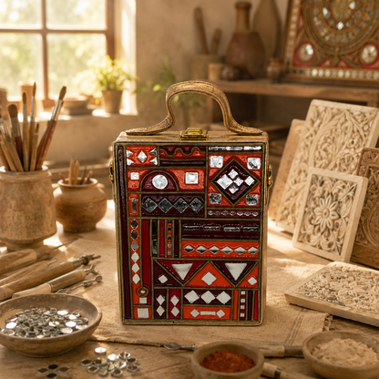 The Terracotta Archive | Lippan Art Box Bag Vertical