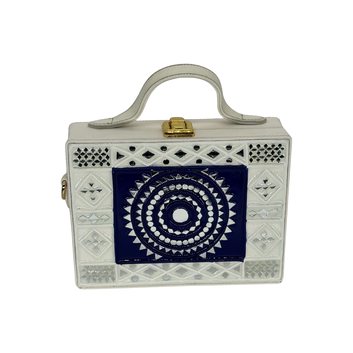 The Indigo Orbit | Lippan Art Box Bag