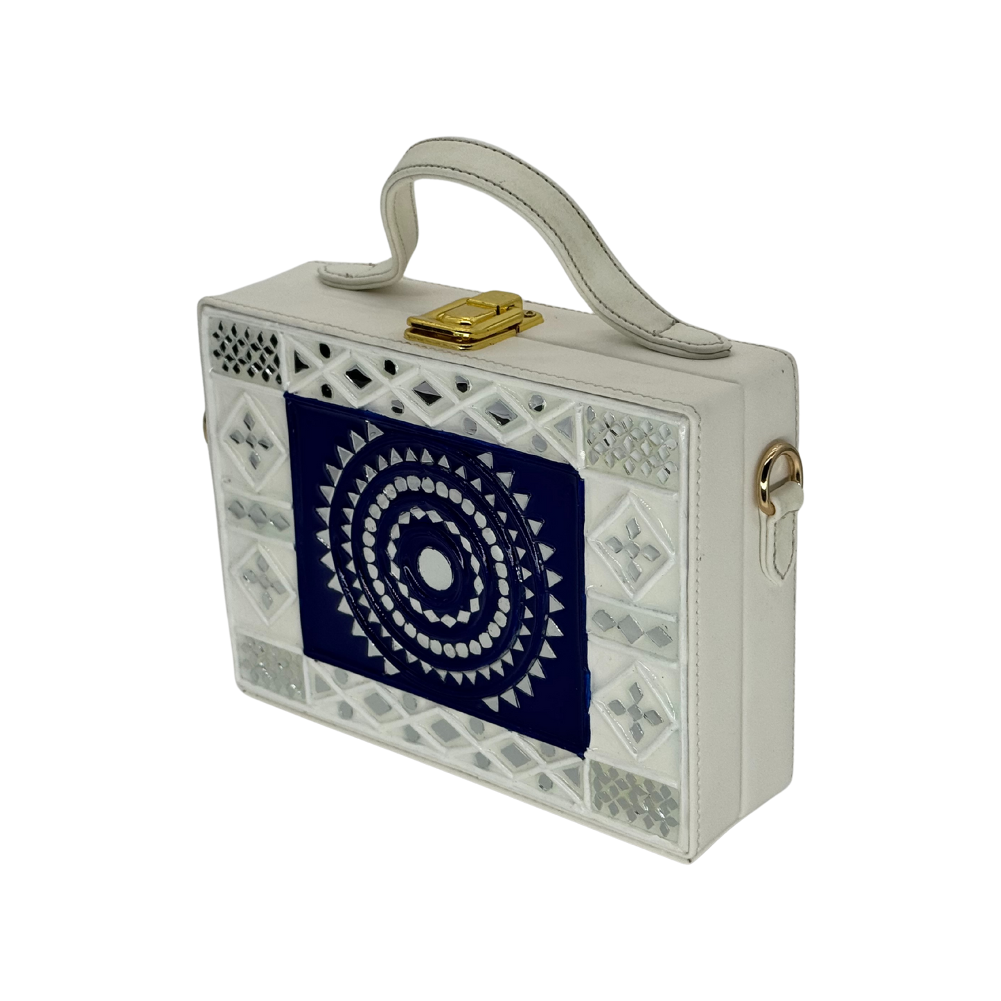 The Indigo Orbit | Lippan Art Box Bag