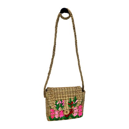 The Fuchsia Bloom Satchel | Kauna Grass Satchel