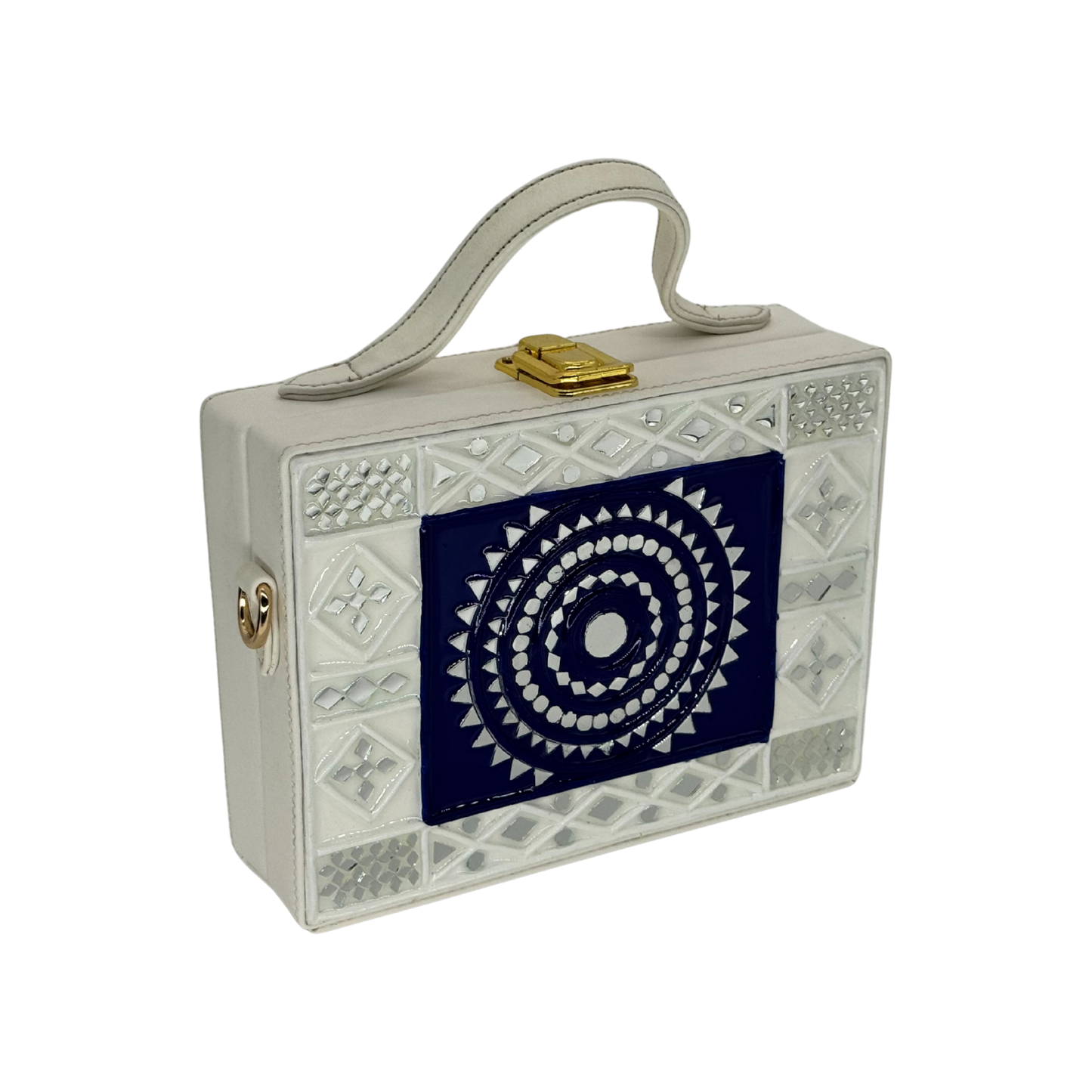 The Indigo Orbit | Lippan Art Box Bag