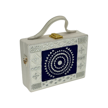 The Indigo Orbit | Lippan Art Box Bag