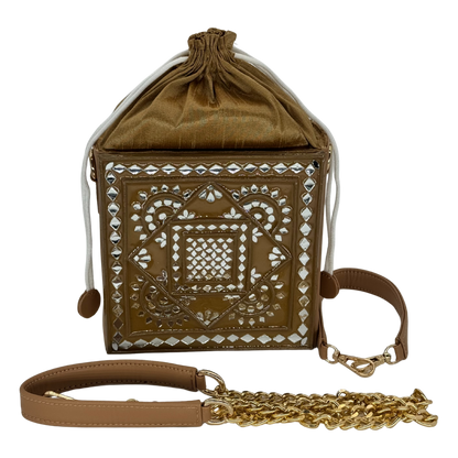 The Mirror Maze Potli | Lippan Art Potli Bag