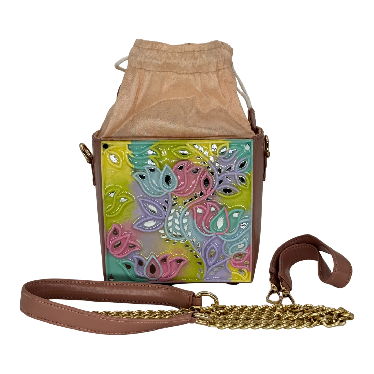 The Pastel Paisley Potli | Lippan Art Potli Bag