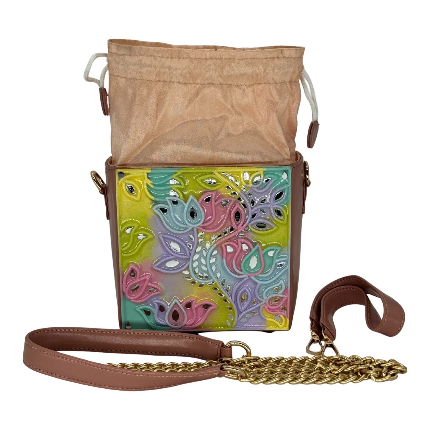 The Pastel Paisley Potli | Lippan Art Potli Bag