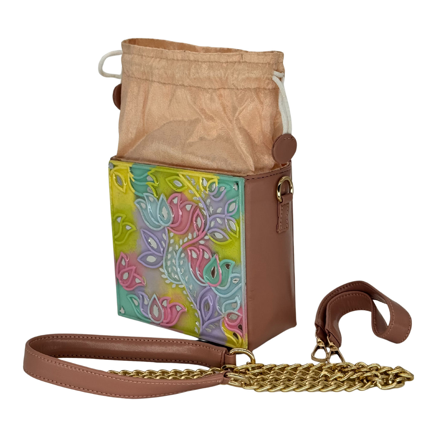 The Pastel Paisley Potli | Lippan Art Potli Bag