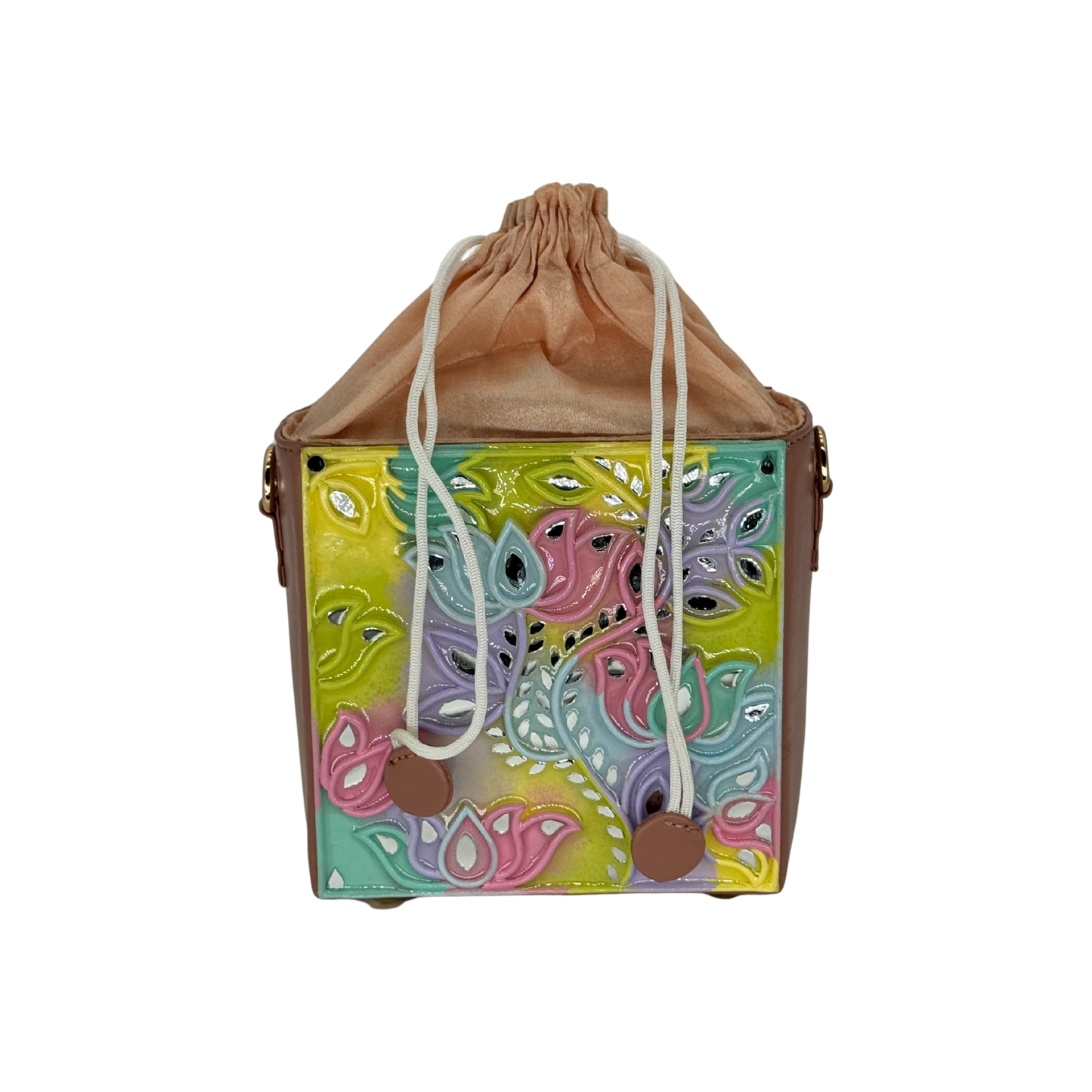 The Pastel Paisley Potli | Lippan Art Potli Bag