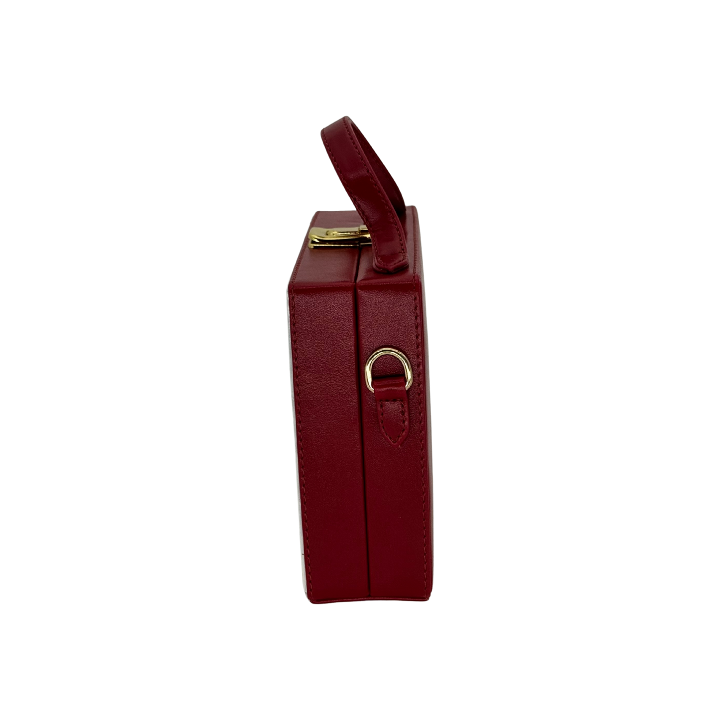 The Burgundy Triangle | Lippan Art Box Bag