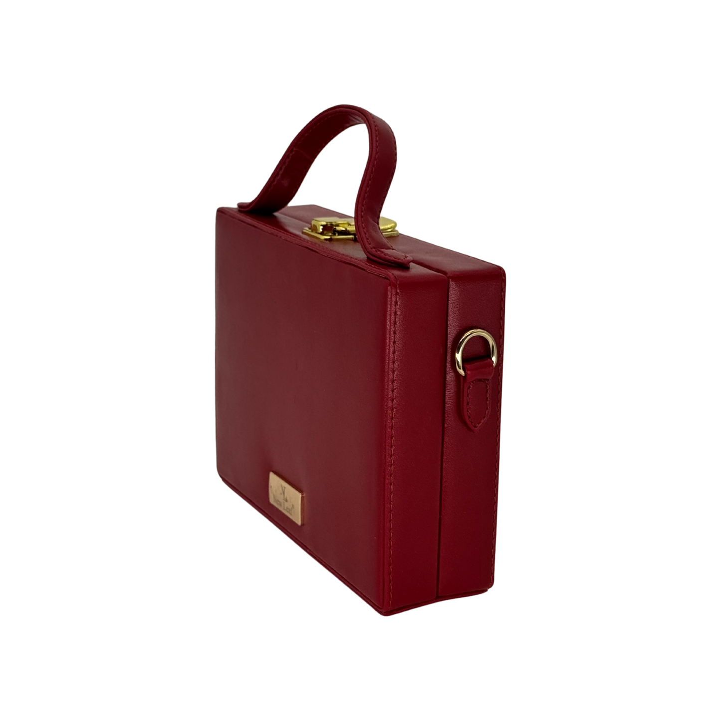 The Burgundy Triangle | Lippan Art Box Bag