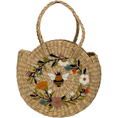 The Honey Bee Circle | Kauna Grass Round Bag