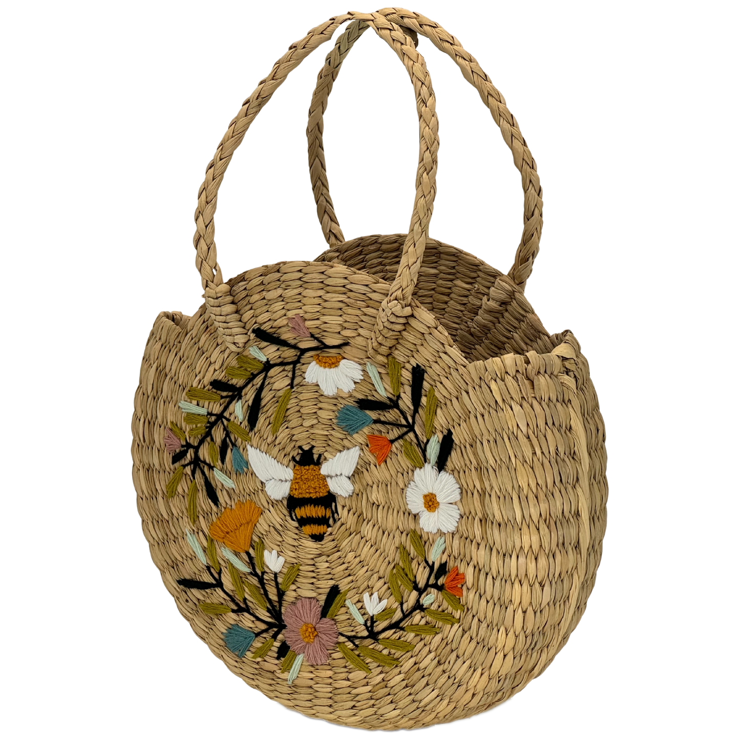 The Honey Bee Circle | Kauna Grass Round Bag