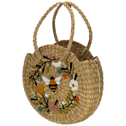 The Honey Bee Circle | Kauna Grass Round Bag