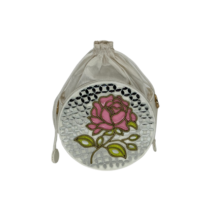 The Rose Garden Potli | Lippan Art Drum Bag