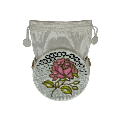 The Rose Garden Potli | Lippan Art Drum Bag