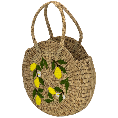 The Lemon Grove | Kauna Grass Round Bag