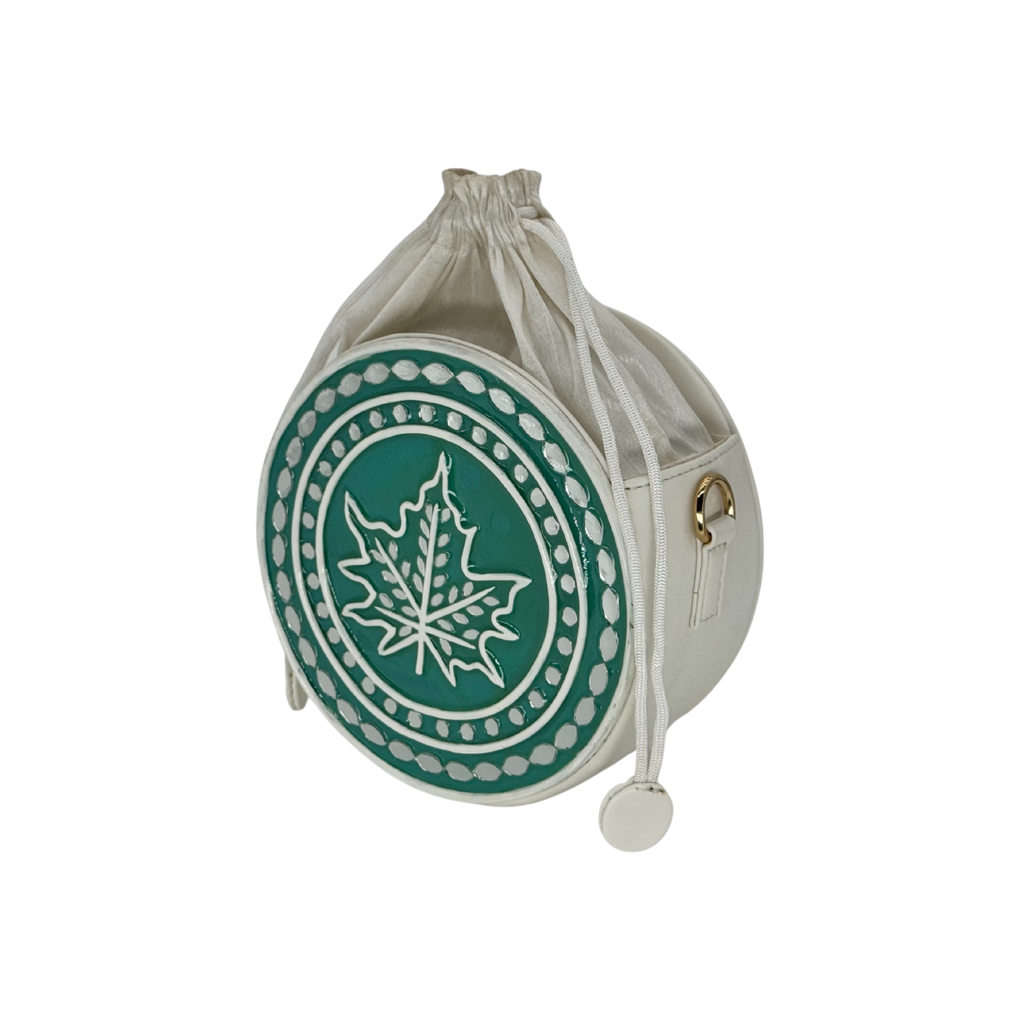 The Maple Leaf Potli | Lippan Art Drum Bag