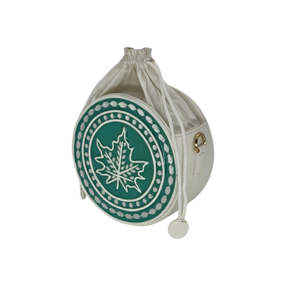 The Maple Leaf Potli | Lippan Art Drum Bag