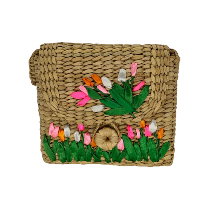 The Spring Garden Satchel | Kauna Grass Satchel