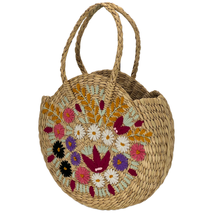The Wildflower Meadow | Kauna Grass Round Bag