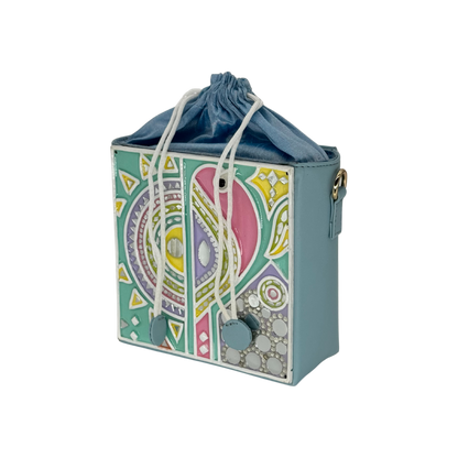 The Teal Bird Potli | Lippan Art Potli Bag