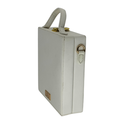 The White Hamsa | Lippan Art Box Bag