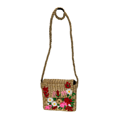The Red Rose Satchel | Kauna Grass Satchel