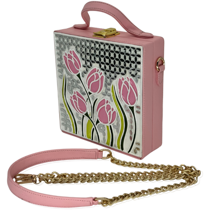 The Spring Tulips  | Lippan Art Box Bag