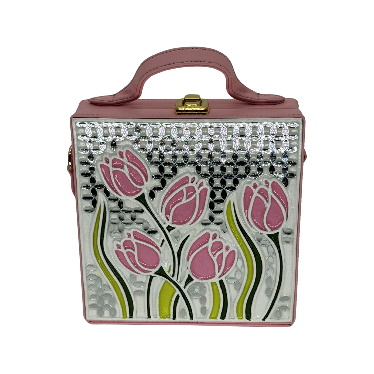 The Spring Tulips  | Lippan Art Box Bag