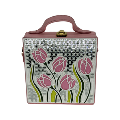 The Spring Tulips  | Lippan Art Box Bag