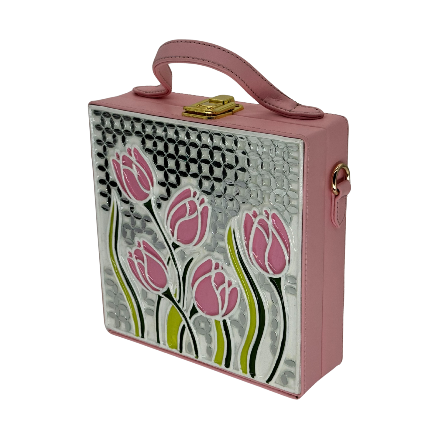 The Spring Tulips  | Lippan Art Box Bag