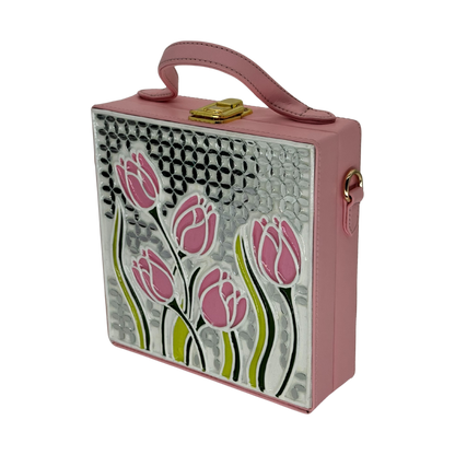 The Spring Tulips  | Lippan Art Box Bag