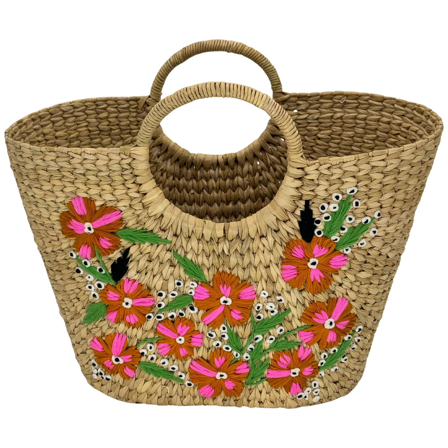 The Ochre Pink Flower Garden | Kauna Grass Large Bag