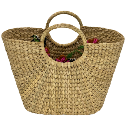 The Ochre Pink Flower Garden | Kauna Grass Large Bag