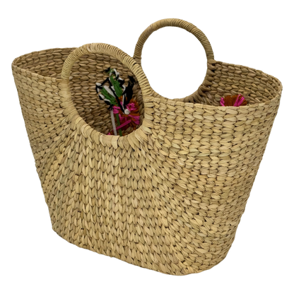 The Ochre Pink Flower Garden | Kauna Grass Large Bag