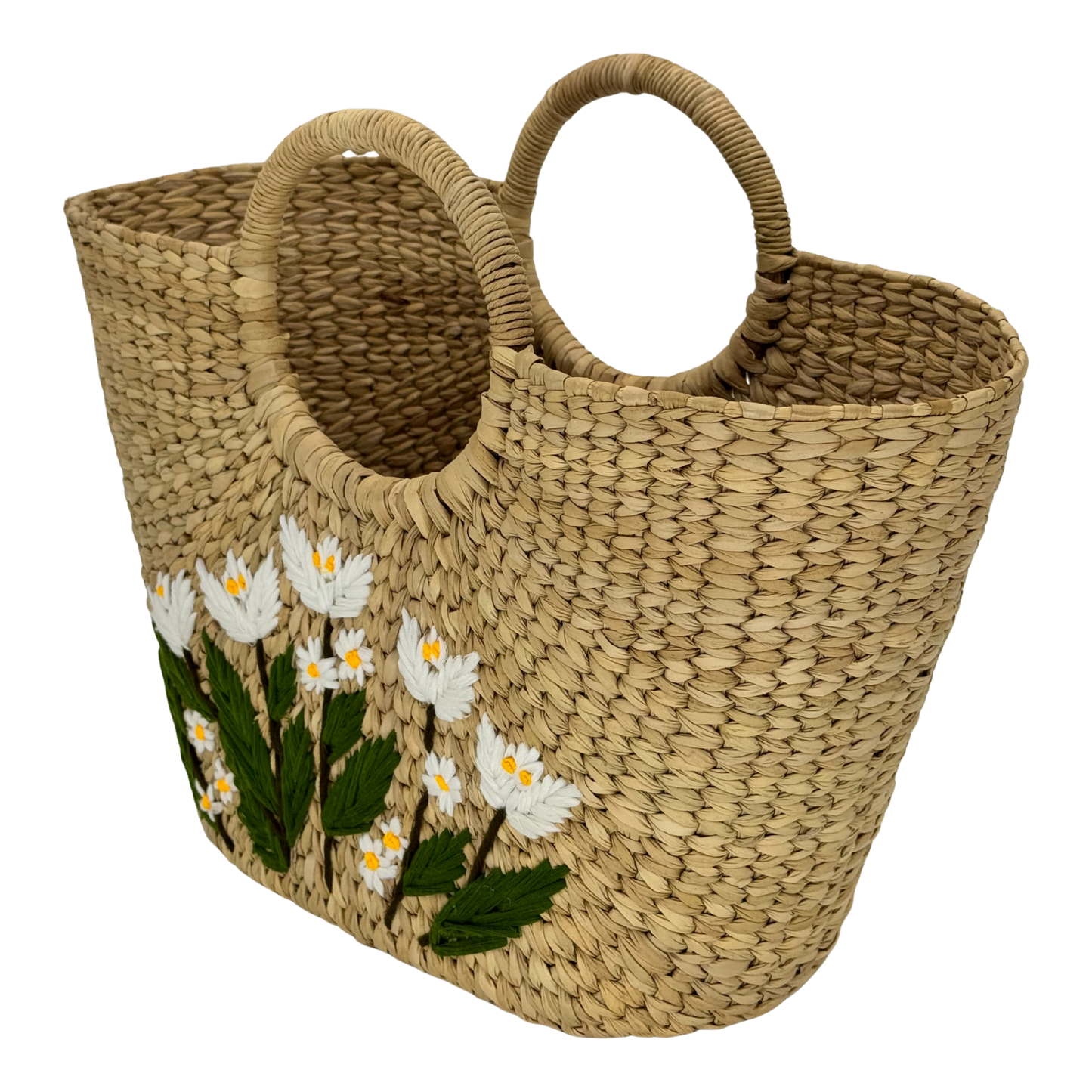 The White Daisy | Kauna Grass Large Bag