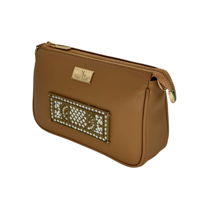 The Sand Medallion Lippan Clutch | Artisan Clutch Bag
